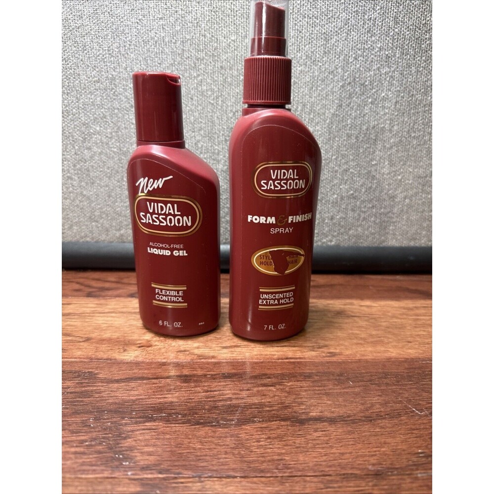 VIDAL SASSOON  FORM & FINISH Spray Extra Hold And Liquid Gel Unsented